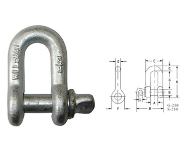 Shackle-G210 US ŠROUBOVÝ KOLÍK NA ŘETĚZ