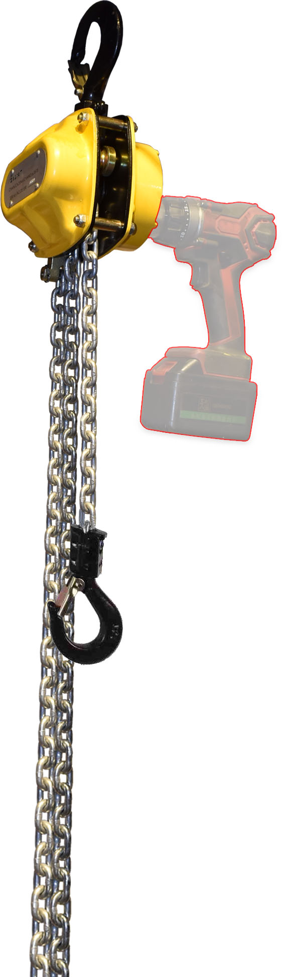 Řetězový kladkostroj s pohonem vrtačky-HSH-D